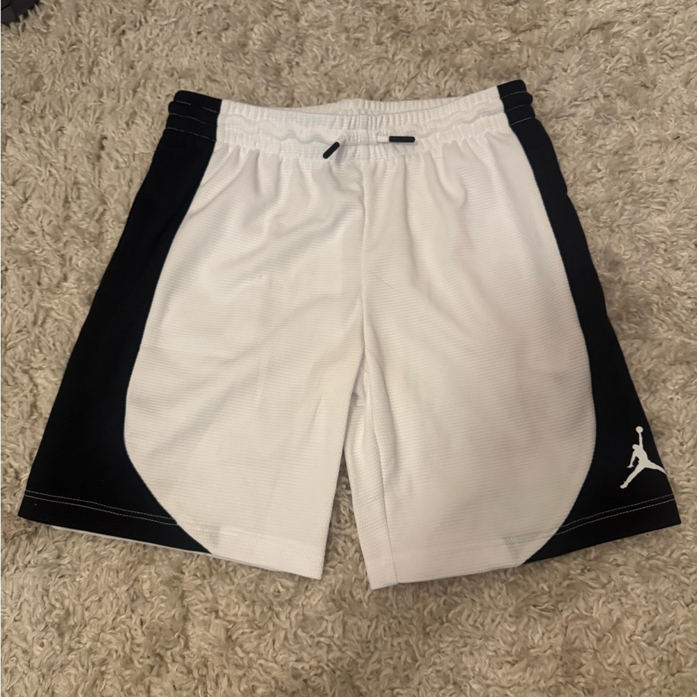 Jordan White and Black Athletic Shorts